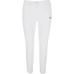J. Lindeberg NWT Pia Mid-Rise Stretch-Twill Golf Pants White Size 26